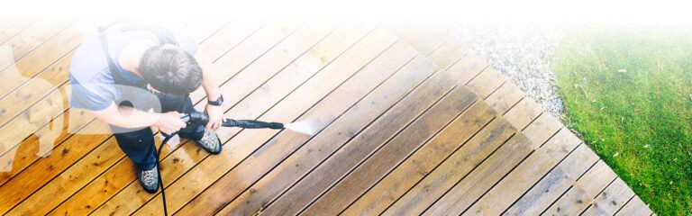 Power Washing Deck